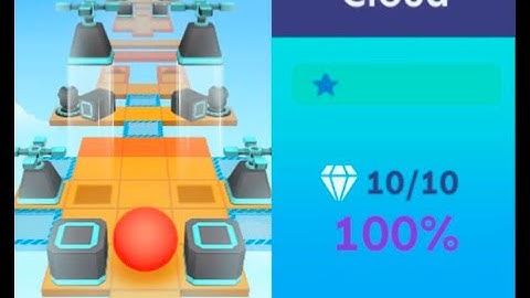 Rolling Sky #1 : [(Tutorial)(1 Star)] - Cloud All Gems