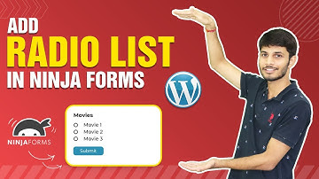 How to add the Radio List in Ninja Forms - WP Tutorial