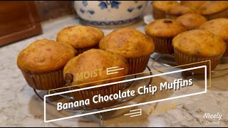 Banana Chocolate Chip Muffins: Moist and Fluffy