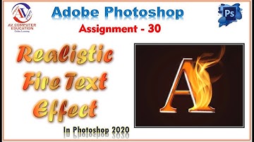 How To Create Fire Text Effect in Photoshop 2020 || Create Fire Text Effect in Adobe Photoshop 2020