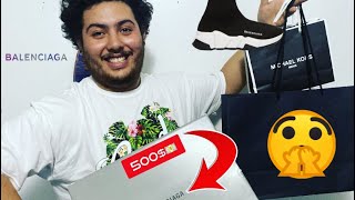 Buying my first pair of Designer sneakers/unboxing balenciaga speed trainers 👟