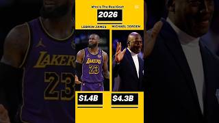 Who Is Richer 🏀Michael Jordan vs LeBron James Net Worth (2016–2026)#MichaelJordan #LeBronJames #1M