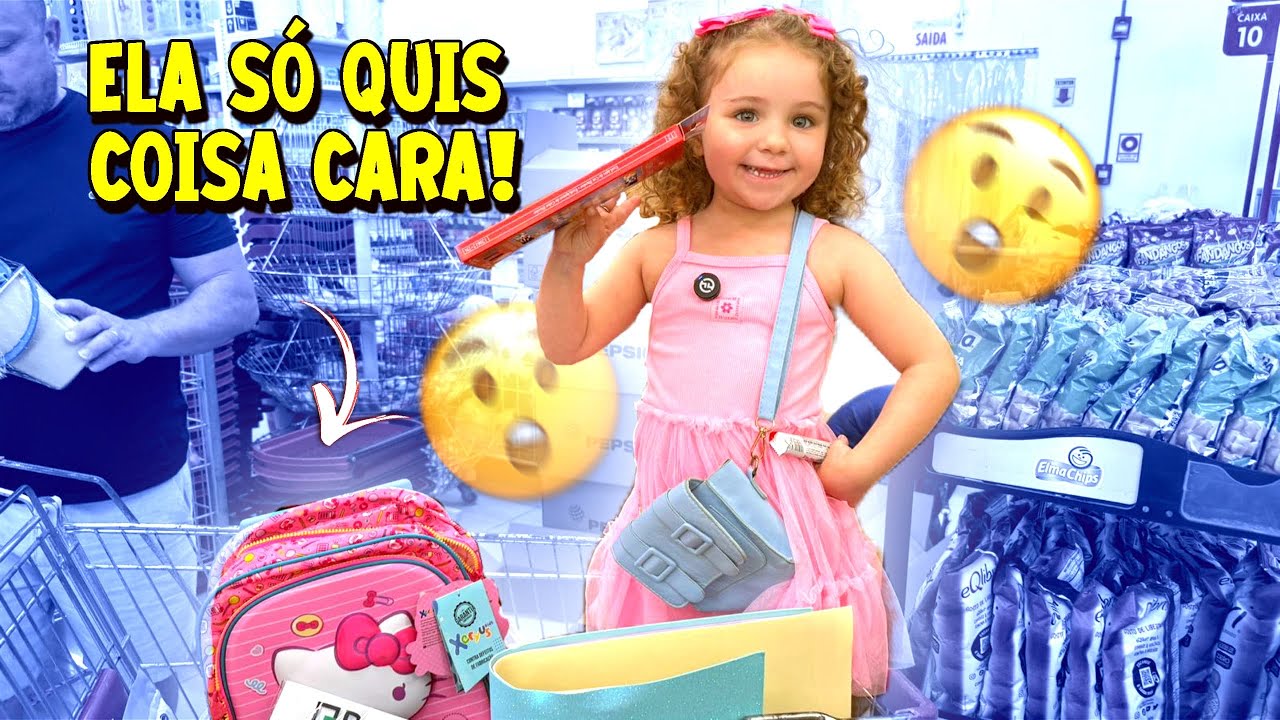COMPRAS DO MATERIAL ESCOLAR da DIVA | Vlog