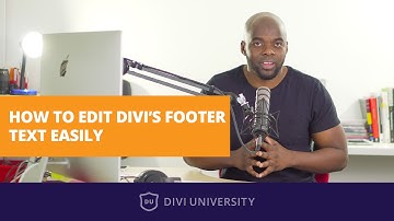 Divi tutorial: How to edit the divi footer
