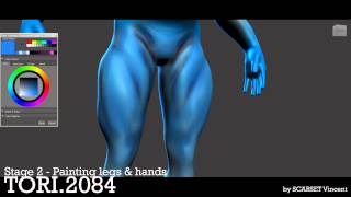 MUDBOX - TORI PAINTING BODY LEGS & ARMS + NORMAL MAPPING TURNTABLE