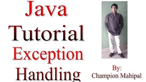 Learn Java Tutorial 23 Exception Handling try catch block with example