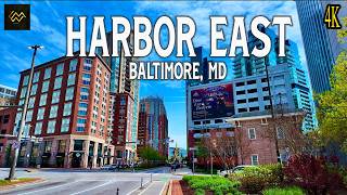Discover Baltimore's Modern Waterfront Paradise: Harbor East Walk Tour 4K