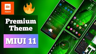 Premium theme for miui 11| Beautiful green theme for xiaomi redmi mobile|Drops  stiw premium theme
