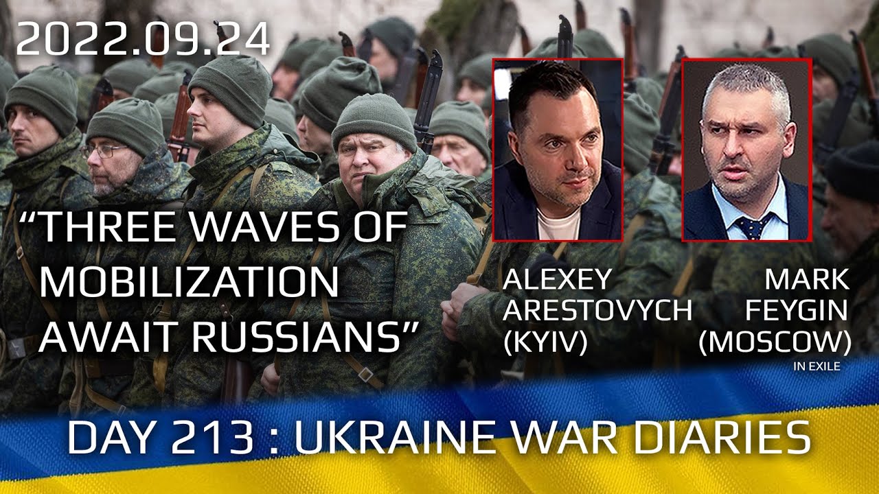 War Day 213: war diaries w/Advisor to Ukraine President, Intel Officer @arestovych & #Feygin