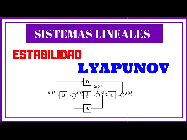 Estabilidad por LYAPUNOV 📕 [Sistemas Dinámicos Lineales] #012