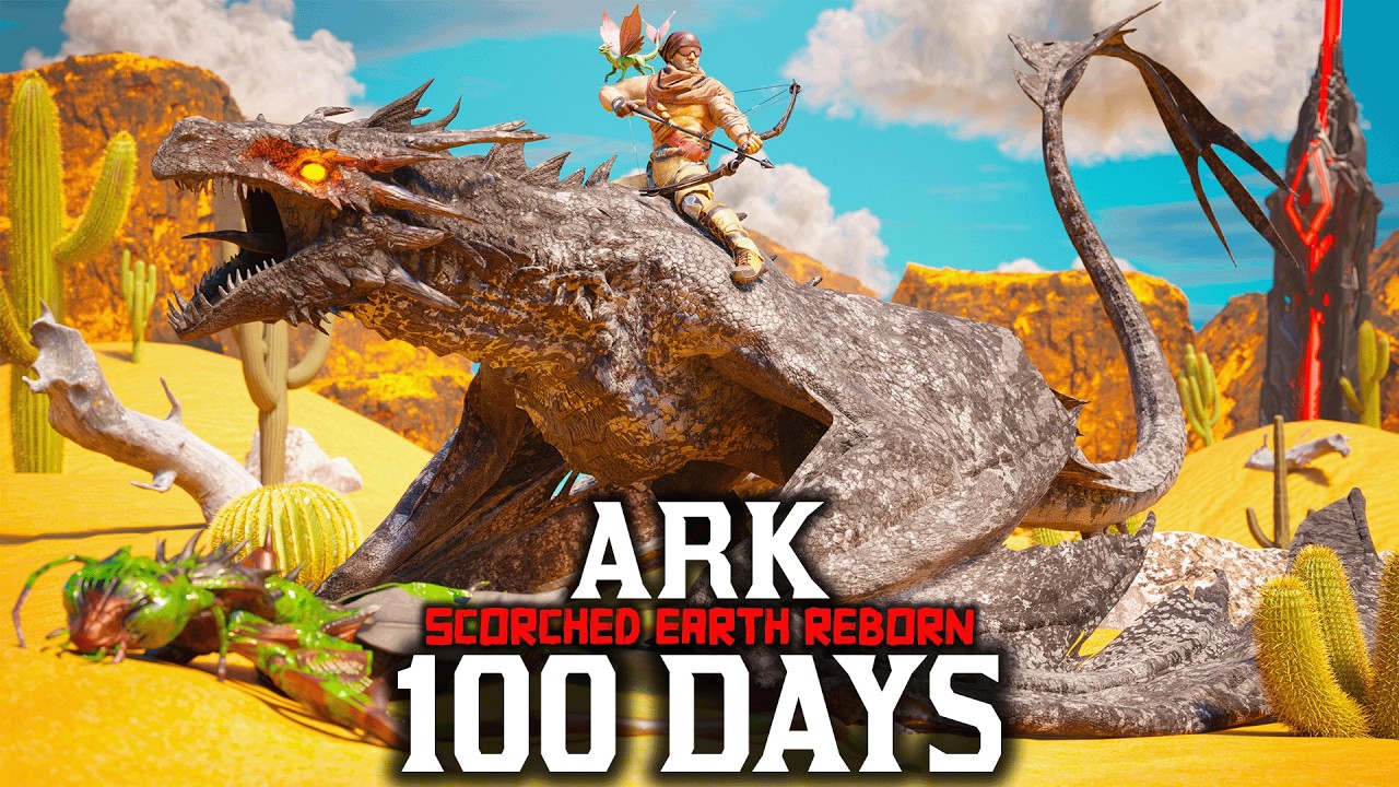 I Spent 100 Days in Ark Scorched Earth Reborn... Here's What Happened