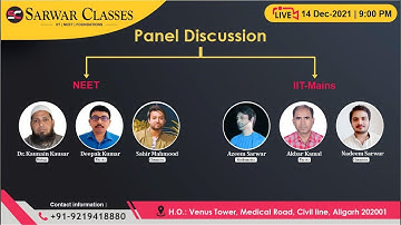 Strategy to Secure #180_Marks in IIT Mains & #640+ in NEET | Sarwar Classes #9219418880