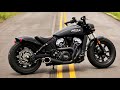 Indian Scout Bobber   Freedom Performance 2 into 1 Combat Exhaust 1st impressions and sound test