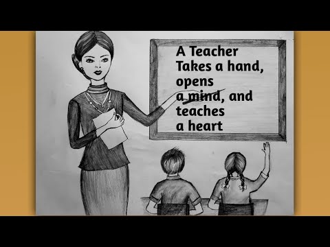 Teacher's Day Drawing
