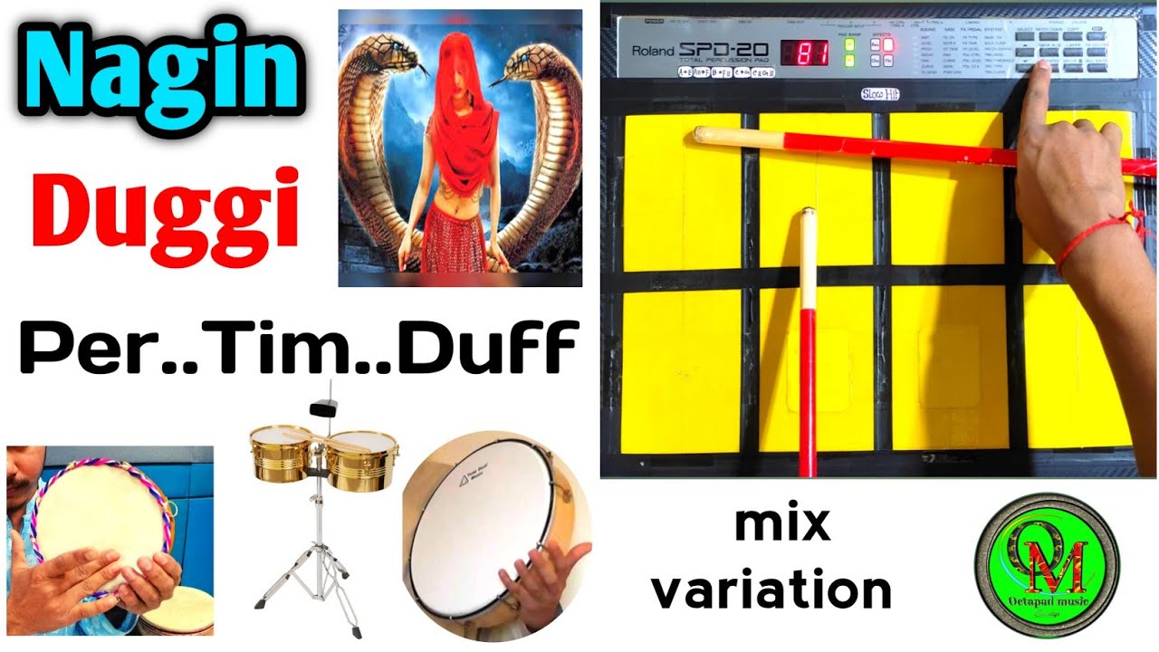 Nagin Duggi Percussion Mix Timbale Duff Patch  Spd 20  Spd 20x 