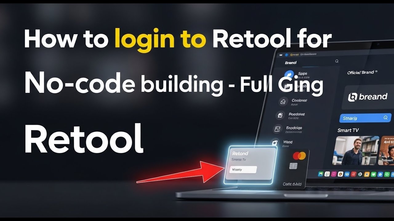 How to login to Retool for no-code app building - Full Guide - YouTube