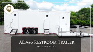 ADA+6 Station Luxury Restroom Trailer Rental Walkthrough