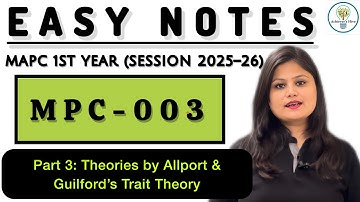 Easy Notes - Dec 25 Paper 3 Part 3 MPC003