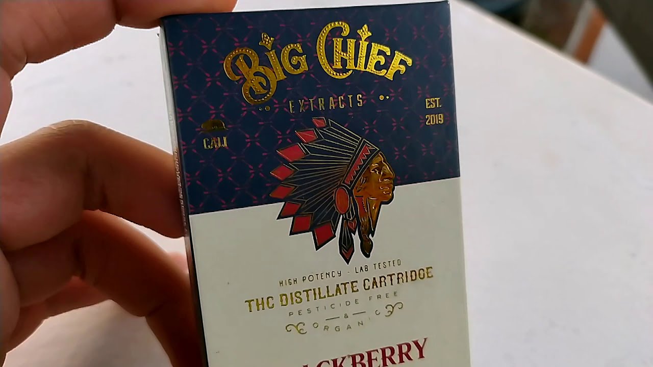 probando BIG CHIEF/ BLACKBERRY KUSH - Cartucho de wax