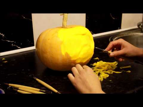 Simple Pumpkin Design Carving Time Lapse Hy You
