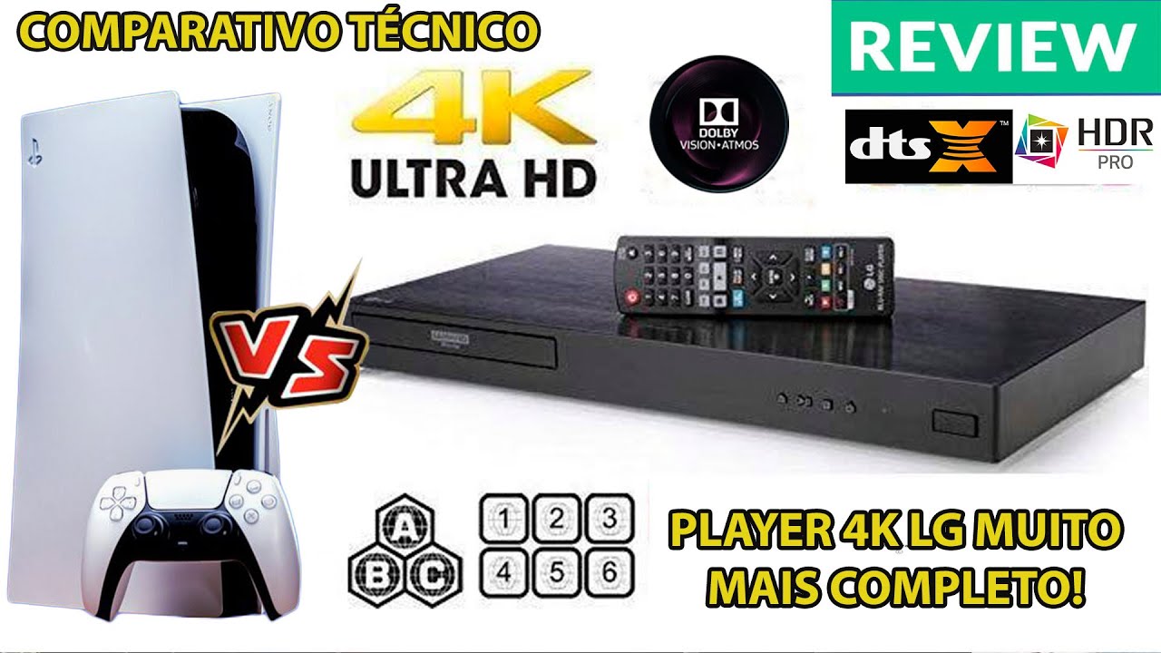 PLAYER 4K LG UBKM9 DESBLOQUEADO MUDA TUDO 