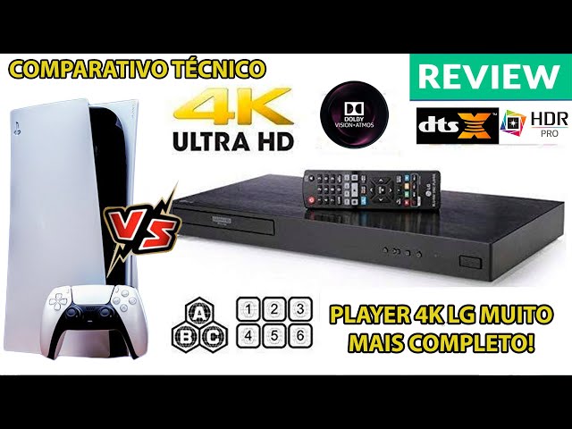 LG 4K BLU-RAY PLAYER UBKM9 TESTES E IMPRESSÕES! @FORADECATALOGOOficial 