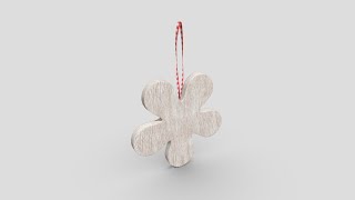 Deco Flower - low poly PBR 3d model