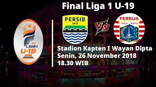 Jadwal Pertandingan Partai Final Liga 1 U-19, Persib Bandung Vs Persija Jakarta, Pukul 18.30 WIB