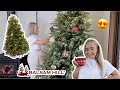 SETTING UP MY DREAM CHRISTMAS TREE! Balsam Hill Balsam Fir + Brilliant Bordeaux Ornaments | 2020