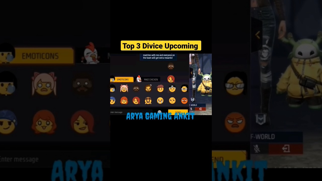 Top 3 Divice | top 3 Divice Free Fire | Top 3 Divice Upcoming To Free Fire | 