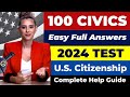 2024 pass the us citizenship 1 to 100 civics test uscis questionanswer exam ciudadania americana