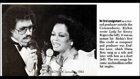 Diana Ross & Lionel Richie: Endless Love (Richie, 1981) - Vintage Images