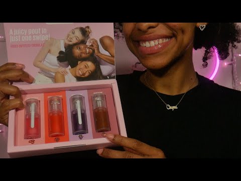 ASMR | Lipgloss Application 🌸 Kaja Lip Oil Try-On Haul