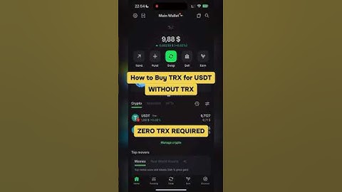 🤯 BUY TRX FOR USDT with ZERO TRX BALANCE ⚡ in Trust Wallet  #blockchain #crypto #tron #trx #trxusd
