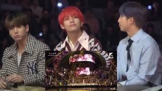 BTS reaction to (G)IDLE 'HANN'performance @MMA 2018