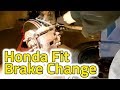 Honda Fit Front Brake Replacement