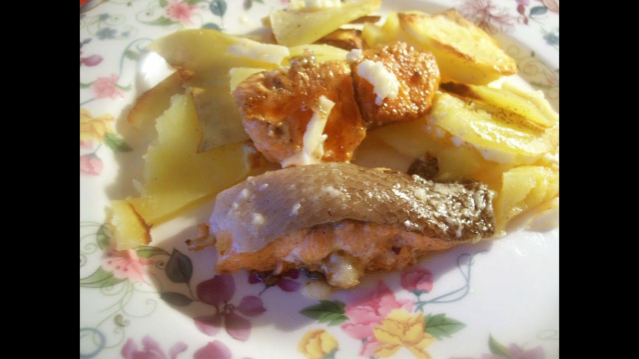 Рыба запеченная с картофелем
