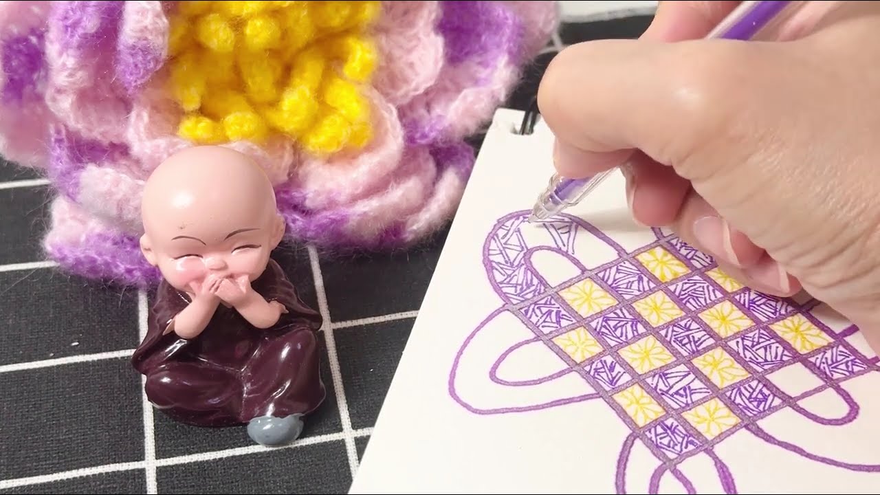 Auntie Doodle - Chinese Charm Doodle Drawing 