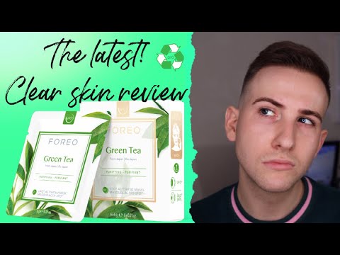 Tea and YouTube FOREO impressions Green UFO review first - unboxing mask