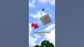How To Make Invisible Elevator in MCPE and Bedrock