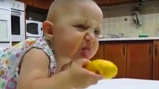 LEMON-EATING BABY by Funny World 410 views 5 years ago 1 minute, 58 seconds