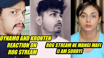 Dynamo And Kronten Reaction on ROG Stream | ROG  GAMING Apologized For Hacking Pubg mobile |