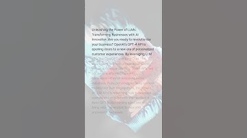 Unleash the Power of LLMs: Revolutionize Businesses with AI Innovation using APIs.