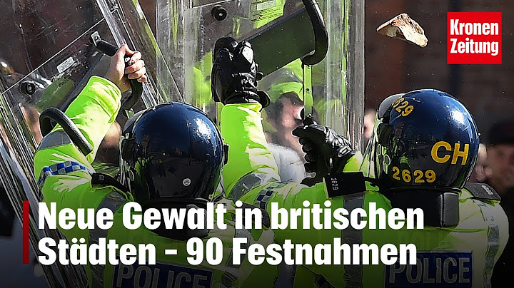 Neue Gewalt in britischen Städten – 90 Festnahmen | krone.tv NEWS