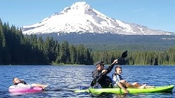 Kayaking at Trillium Lake, Mt. Hood, Oregon