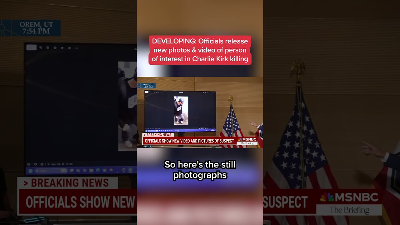 DEVELOPING Officials Release New Photos Video Of Person Interest In Charlie Kirk Killing
