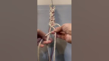 mecrame knot tutorial for beginners ❤️#macramelove #boho #macrameknot #macrametutorial