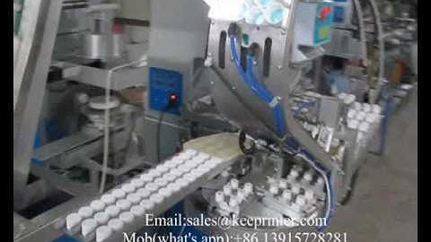 Automatic bottle cap printing machine with speed 120-150pcs each hour
