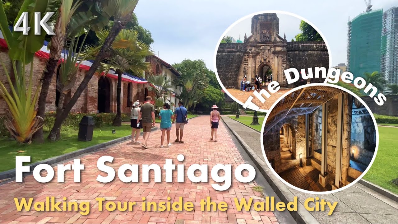 Explore FORT SANTIAGO in 4K | Historic Intramuros, Old Manila 🇵🇭