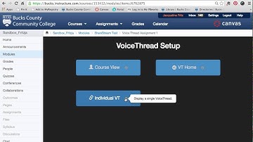 VoiceThread External Tool in Instructure Canvas